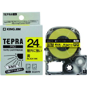 KING JIM (����)�u�e�v���vPRO�e�[�v 24mm ���O�ɋ������x���^�����x���^������ ����7m SC24YV