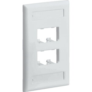 PANDUIT スイッチボックス用フェースプレート 4ポート用 オフホワイト CFPL4IWY