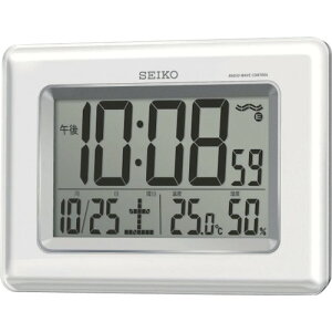 SEIKO 温湿度計付き掛置兼用電波時計