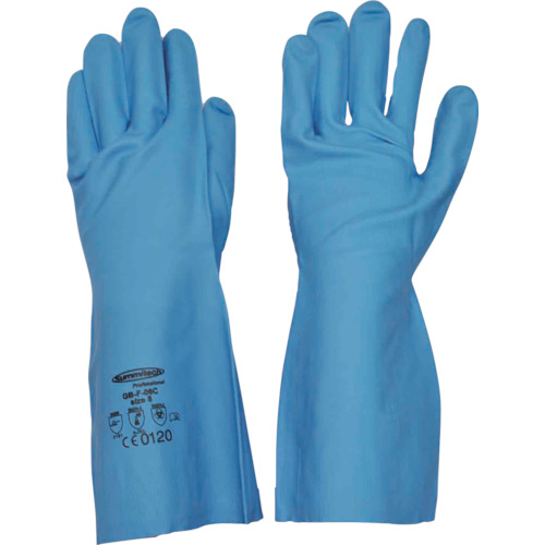 【限定セール！】 サミテック 耐油・耐溶剤手袋 ブルー M サミテックGB-F-06 その他