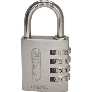 ABUS ナンバー可変式ステンレスシャックル南京錠 145IB-40 シルバー 145IB40SI