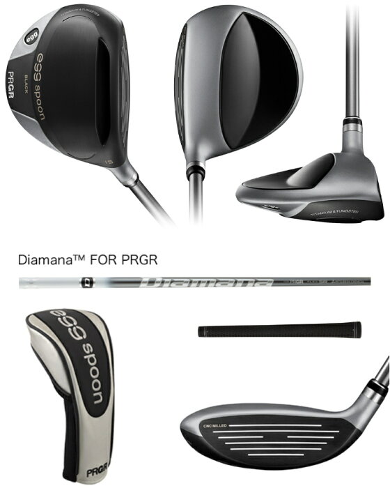 楽天市場】PRGR egg spoon BLACK プロギア エッグ スプーン ブラック 