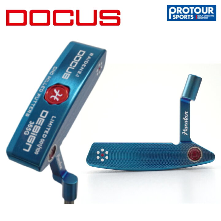 楽天市場】HARAKEN DOCUS ドゥーカス RAIDEN 2.1 パター BLUE for a 