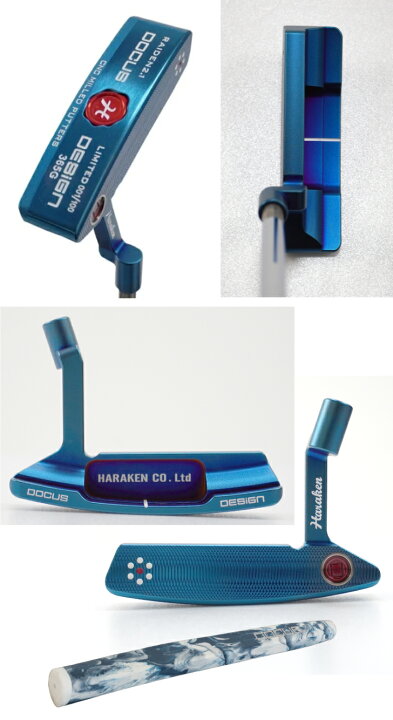 楽天市場】HARAKEN DOCUS ドゥーカス RAIDEN 2.1 パター BLUE for a 