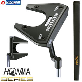 HONMA BERES P303 PUTTER / 本間ゴルフ ホンマ ベレス パター P303 2層メッキ＋黒IP仕上げ 2021年モデル オリジナルスチールシャフト 34インチ