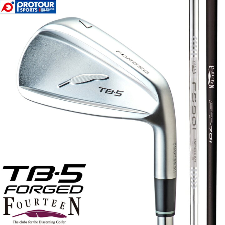 楽天市場】FOURTEEN フォーティーン TB-5 フォージド アイアン 5本 