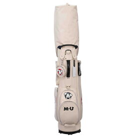 MU SPORTS エム ユー スポーツ 相良刺繍トンネルモチーフキャディーバッグ(703J6102) 2023年モデル 全3色(ブラック/アイボリー/レッド) 8.5型 3.8kg ユニセックス