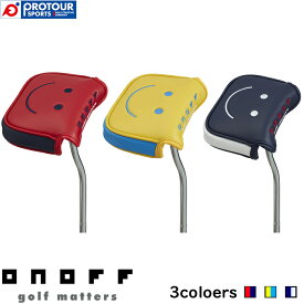 ONOFF Putter Cover OP1420 / オノフ パターカバー OP1420 2020年モデル 全3色(レッド×ネイビー/イエロー×ブルー/ネイビー×ホワイト) パター用 マレット型,大型ヘッドも対応