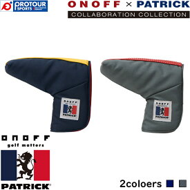 ONOFF×PATRICK Putter Cover PP0121 / オノフ×パトリック パターカバー PP0121 2021年モデル 全2色(ネイビー/グレー) パター用 ブレード型,マレット型対応 コラボレーションモデル
