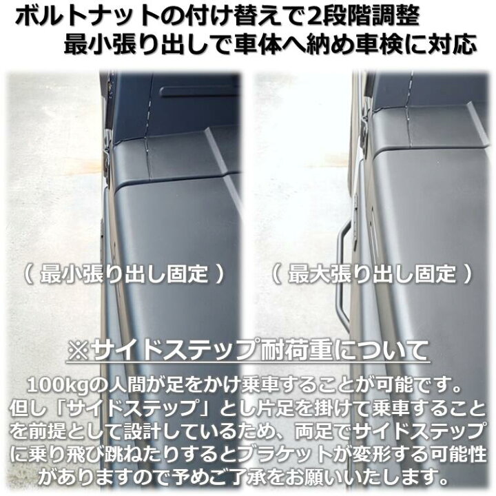 楽天市場】【送料無料・即日発送】JA11 ジムニー 可変サイドステップ 