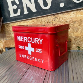 マーキュリー Mercury エマージェンシーボックス 小物入れ 救急箱 工具入れ 仕切り トレー インテリア 玄関 ダイニング リビング キッチン ガレージ おしゃれ