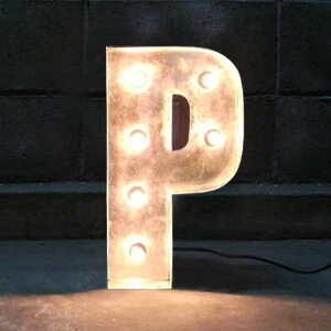 【インパクト マーキーサイン】 【M N O P Q R】 ライト アルファベット 英語 数字 電球 コンセント式 アメリカン レトロ アンティーク カフェ ダイナー バー ライブハウス インテリア ガレージ