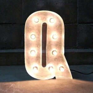 【インパクト マーキーサイン】 【M N O P Q R】 ライト アルファベット 英語 数字 電球 コンセント式 アメリカン レトロ アンティーク カフェ ダイナー バー ライブハウス インテリア ガレージ