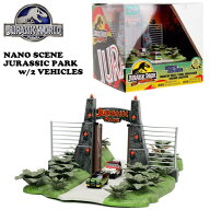 【ジュラシックワールド】【ジオラマ】JADA TOYS ジャダトイズ NANOサイズ ナノサイズ ミニカー 名シーン…