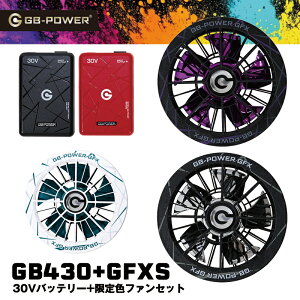 �y���������zGB-POWER 30V�Ή� ���`�E���C�I���o�b�e���[+����F�t�@���Z�b�g GB430+GFXS �ő啗��123L/�b �M���Ǒ΍� ���M�W���p�� �󒲍�ƕ� 2026�N���f���y�Z�b�g�i�z