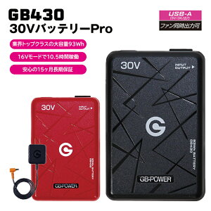 �y���������zGB-POWER 30V�Ή� ���`�E���C�I���o�b�e���[�P�i GB430 �ő啗��123L/�b �M���Ǒ΍� ���M�W���p�� �󒲍�ƕ� 2026�N���f���y�o�b�e���[�̂݁z �y�W���P�b�g�E�t�@���ʔ���z