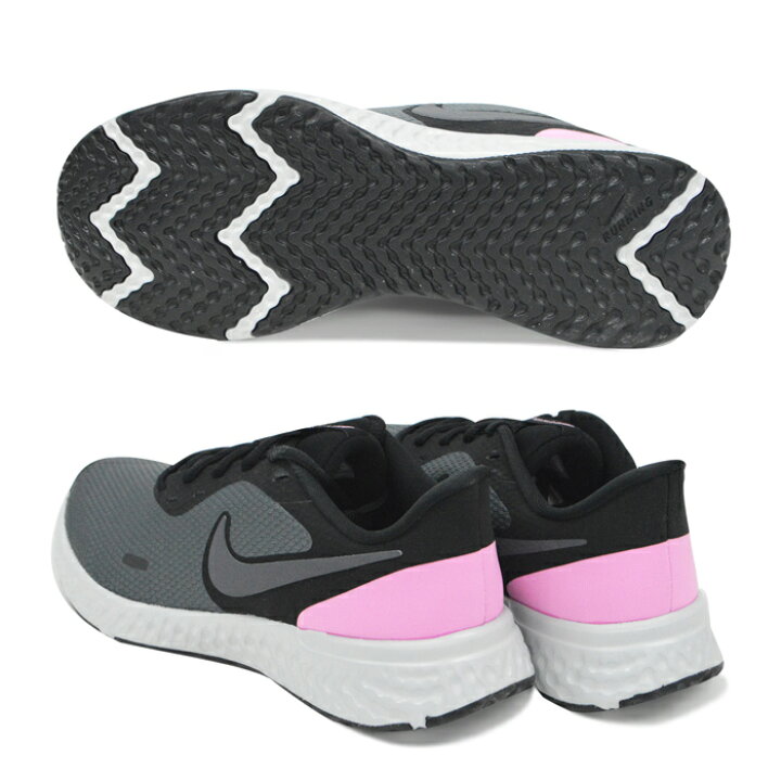 楽天市場 送料無料 ナイキ レディース キッズ ジュニア スニーカー レボリューション 5 Nike Revolution 5 Bq37 運動靴 大きいサイズ 小さいサイズ 婦人 女性 女 メンズ ユニセックス 兼用 ブラック ホワイト グレー ランニング 靴 スニーカー シューズ Provence