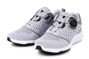 ジョギング ウォーキングに メンズ スニーカー 運動靴 FOSN-003M スポーツ 靴 紳士 男性 ダイヤル式 シューズ フライニット カジュアル ランニング 3E 回す カチカチ プレゼント ギフト ワイヤー