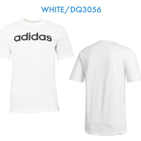 【送料無料】adidas アディダス ESSENTIALS エッセンシャル T-SHIRTS Tシャツ トップス インナー シャツ 半袖 リニア ロゴ 白 黒 メンズ シンプル