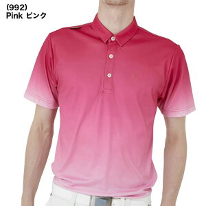 LOUDMOUTH ラウドマウス メンズ ゴルフウェア ポロシャツ ブランド ゴルフ golf 半袖 シャツ グラデーション フリージングスキン トップス 吸汗速乾 速乾 UVカット 紫外線対策 接触冷感 涼しい 春