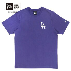 週末は全品ポイント2倍！【送料無料】ロサンゼルス・ドジャース NEW ERA Tシャツ メンズ ニューエラ LAロゴ NE-1436483 MLB メジャーリーグ ストリートファッション グレー パープル 野球