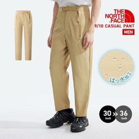 メンズ パンツ ノースフェイス カジュアル ロング丈 ストレートNF0A81SJ 撥水加工 アウトドア ブラック カーキ 黒 普段着 ベルト付き ポケット