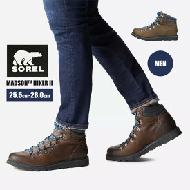 ＼セール！31%OFF／普段使いにもオススメの防水レザーブーツ SOREL ソレル MADSON HIKER 2 NM3849 マディソンハイカー スノーブーツ ウィンターブーツ 男性 紳士 メンズ 雪 ブーツ 防水加工