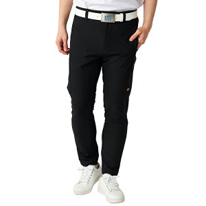 ラウドマウス LOUDMOUTH メンズ ゴルフ 冷感 8WAY ストレッチ ロングパンツ 美シルエット ロゴ 吸汗速乾 UVカット ストレッチ ホワイト ブラック 無地 シンプル