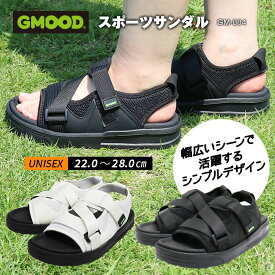 【クリアランスセール】ジームード スポーツサンダル メンズ レディース GM-004 マティラ 超軽量195g 厚底 4cm スポサン 3E 幅広 Z型ストラップ 走れる 疲れない 痛くない 水陸両用 フェス アウトドア 黒 白
