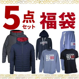 福袋 メンズ 人気アイテム トミーヒルフィガー 5点セット ジャケット シャツ パーカー 裏起毛 防寒 まとめ売り ハッピーバッグ 数量限定