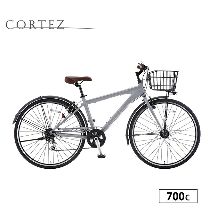 楽天市場】クロスバイク コルテス 自転車 通勤 通学 700C 外装6段変速 