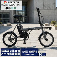 メーカー直送 PELTECH X-MINI XRC-163L 電動自転車 折りたたみ 軽量 ハイパワーモデル 簡易組立必要品 折…