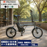 メーカー直送 PELTECH X-MINI XRC-163L 電動自転車 折りたたみ 軽量 ハイパワーモデル 簡易組立必要品 折…