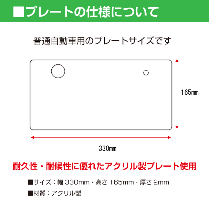 楽天市場】【封印用穴あり】ナンバープレート・艶消し無地｜中古