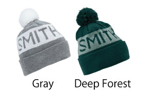 スミス ローバー 帽子 SMITH ROVER スキー スノーボード アパレル ニットキャップ ポンポン ニット キャップ ワッチ ビーニー グレー グリーン Gray Deep Forest