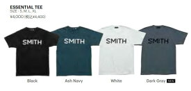 スミス Tシャツ SMITH Essential Tee スキー スノーボード アパレル 半袖 メンズ 黒 ネイビー 白 グレー Black Ash Navy White Dark Gray S M L XL