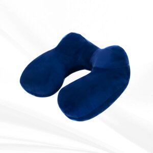 楽天1位\MAX30%OFF+P2倍/【5秒で膨らむ 至極の肌触り ネックピロー】 首 枕 ネックピロー エアー すぐ膨らむ 2息 軽量 コンパクト 片手サイズ ベロア生地 洗濯可能 防災 持ち運び 使い方簡単