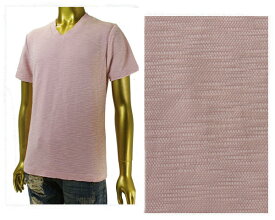 IN THE ATTIC インジアティック カジュアルながらも雰囲気感のあるスラブ生地を採用 注目の ピンク Tシャツ メンズ 【172-1416 1スラブ】