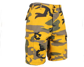 ROTHCO ロスコ CAMO BDU SHORT STINGER YELLOW CAMO スティンガー イエロー カモ 迷彩 カーゴパンツ ショーツ メンズ 【65007 YEカモ BDU】