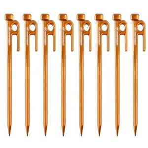 【業界初】AVOFOREST 鍛造ペグ アルミ製 ペグ キャンプペグ 20cm 4本/8本セット 一体成型 溶接なし テントペグ 超軽量 高強度 錆びにくい テント用 タープ用 アウトドア/キャンプ 用品 岩場 砂浜