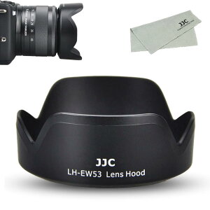 JJC EW-53 t Yt[h Ԍ` Canon RF-S 18-45mm F4.5-6.3 IS STM & Canon EF-M 15-45mm F3.5-6.3 IS STM Y ɑΉ Canon EW-53Yt[h ݊