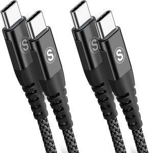 USB Type C to Type C P[u y2M/2{Zbg PDΉ 60W}[dz iPhone 16/iPhone 15 Pro,iPhone15 Pro Max,iPhone15,iPhone15Plus,iPad Pro/Air/mini6,MacBook,Samsung Galaxy S25/S24/S23/S22/S21/S20,PixelType-c@Ή-