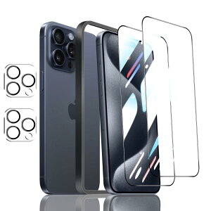 �Ή� iPhone 15 Pro MAX �t�B���� �K�C�h�g�t�� �y2* iPhone15 pro max �K���X�t�B���� + 2* iPhone15 pro max �����Y�ی�t�B���� + 1* iPhone15 pro max�K�C�h�g�t�� �z�\�ʍd�x9H �A�C�t�H��15 �v�� �}�b�N�X ����