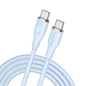 USB Type C P[u VOLTME 100W PDΉ }[d ϋv usb P[u VRfލ̗p ܂Ȃ fh~ Macbook Pro/Air iPad m[gp\R Galaxy Google Pixel Android(AhCh) eΉ USB-C & USB-C