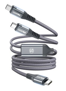 USB Type C P[uy1.3M/1{Zbg 2-in-1 PD 100W zsweguard USB C to USB C P[u }[d USB 2.0P[u  2䓯[d iPhone16/iPhone15 Pro Max Plus,iPad Pro/Air/,MacBook,Samsung Galaxy S24/S23,PixelType-c@