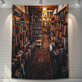 U-SITU タペストリー 壁掛け 壁飾り 本棚 図書館 書店 オシャレ 背景 多機能 布ポスター インテリア 雰囲気転換 （サイズ：幅150×丈200cm）カラー：40B