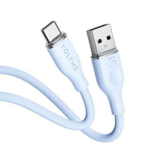 VOLTME USB Type C P[u _炩VR ܂Ȃ fh~ ^Cvc P[u }[d QuickCharge3.0Ή Xperia/Galaxy/LG/iPad Pro/MacBook ̑ Android(AhCh)  USB-C@Ή ݑΖx 