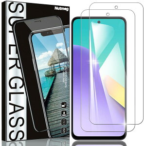 Nutmeg�y2���Z�b�g�z�Ή� Xiaomi Redmi 12 5G �p�� �K���X�t�B�����y���{���Ɏq�f�ސ��zRedmi 12 5G �p�� �t�B���� Redmi 12 �p�� �ی�t�B���� �����K���X �d�x9H �����ߗ� ������ �C�A�Ȃ� �\��t���ȒP 