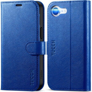 TUCCH iPhone16e �Ή� �P�[�X �蒠�^ �A�C�t�H��16e �蒠�P�[�X �J�[�h���[ ���u���X�^���h�@�\ [RFID�u���b�L���O] �ϏՌ� �S�ʕی� TPU�f�� PU���� �����ӂ���16e�g�уJ�o�[ (2025�N���� 6.1�C���` �A