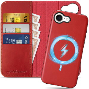 SHIELDON iPhone 16eΉ蒠^P[X 2in1 {v OR 16eΉ gуJo[ Ռz J[h[ uX^h@\ }Olbg [RFIDubLO] Sʕی ACz16eΉ X}